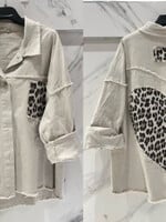 Leopard shirt jacket