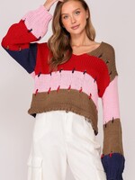 Color block sweater