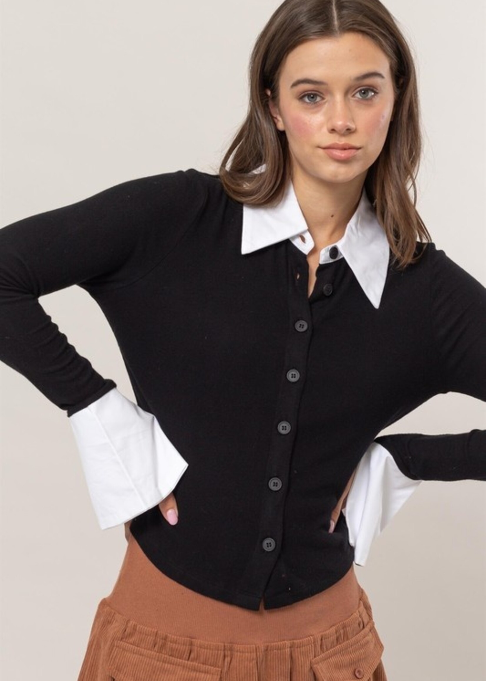 Blouse type sweater deals