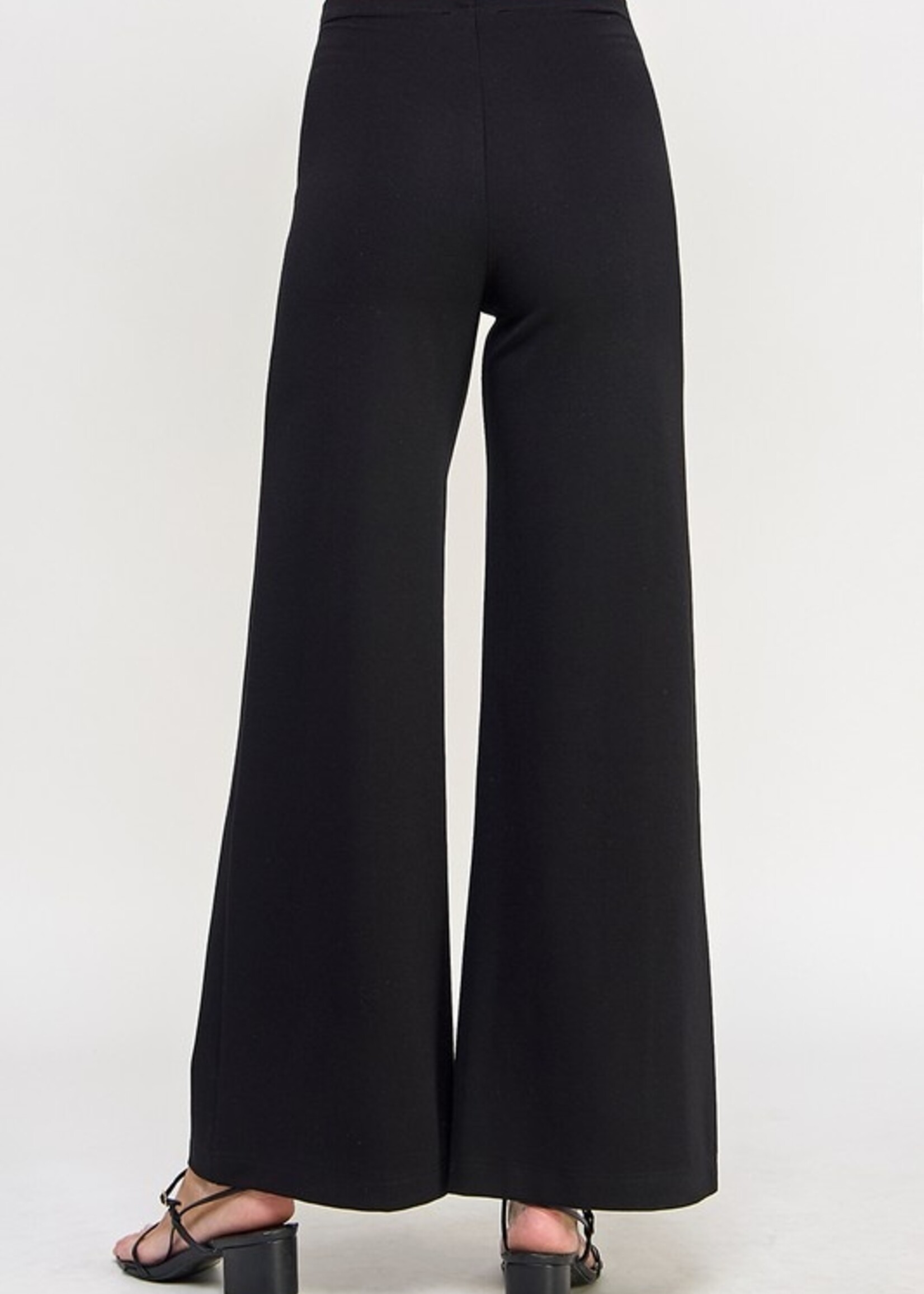 Ponte wide leg pant +2 colors