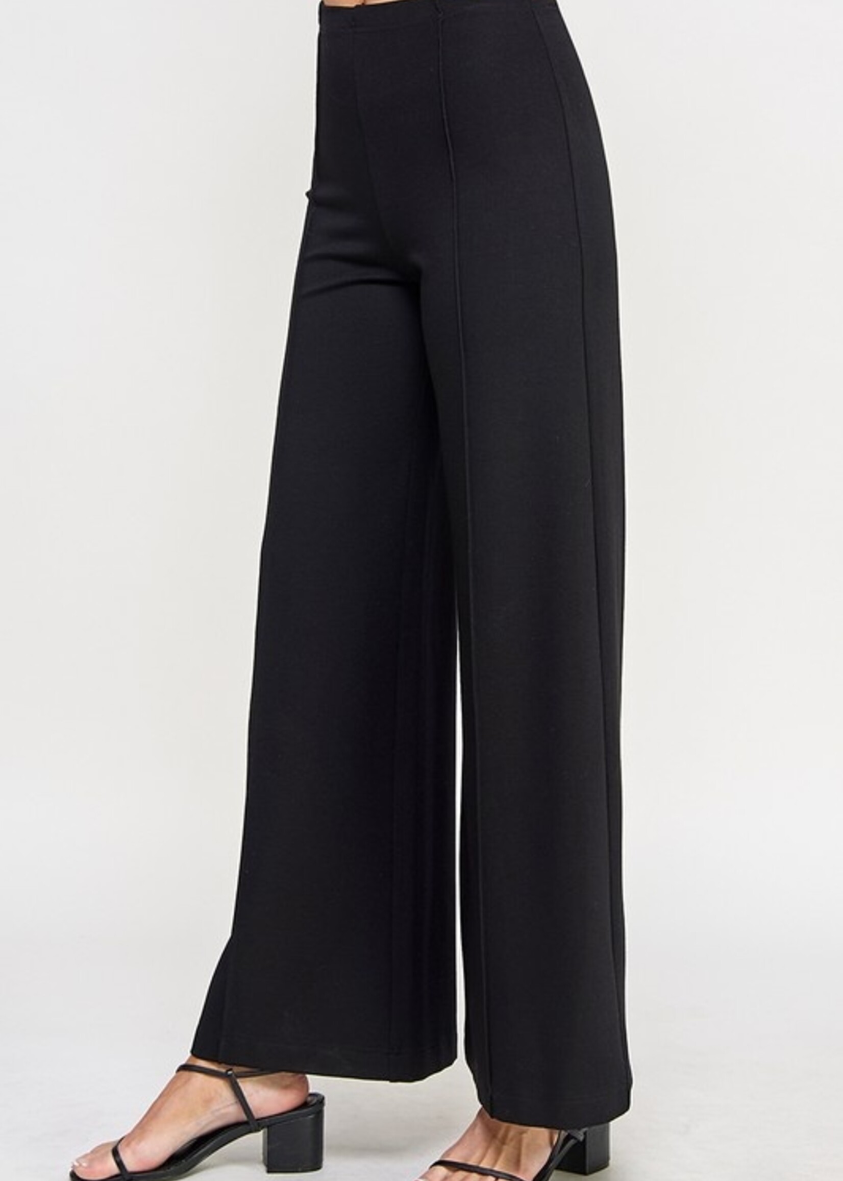 Ponte wide leg pant +2 colors