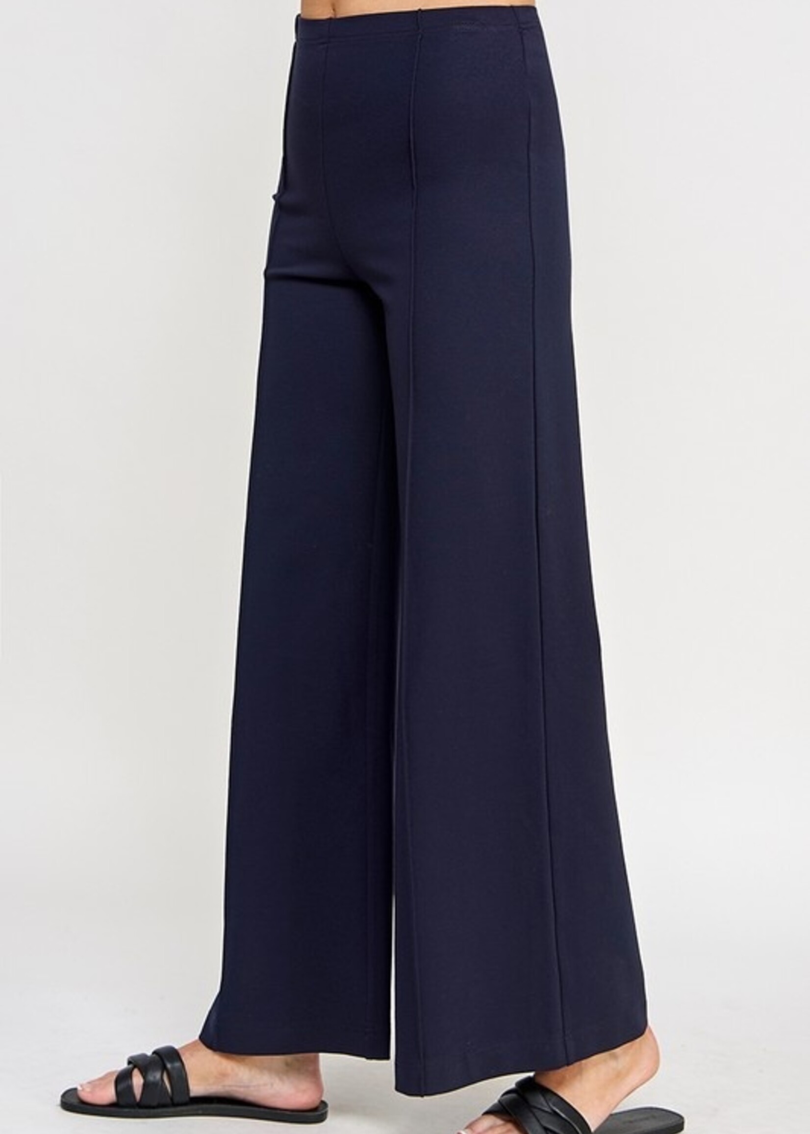 Ponte wide leg pant +2 colors