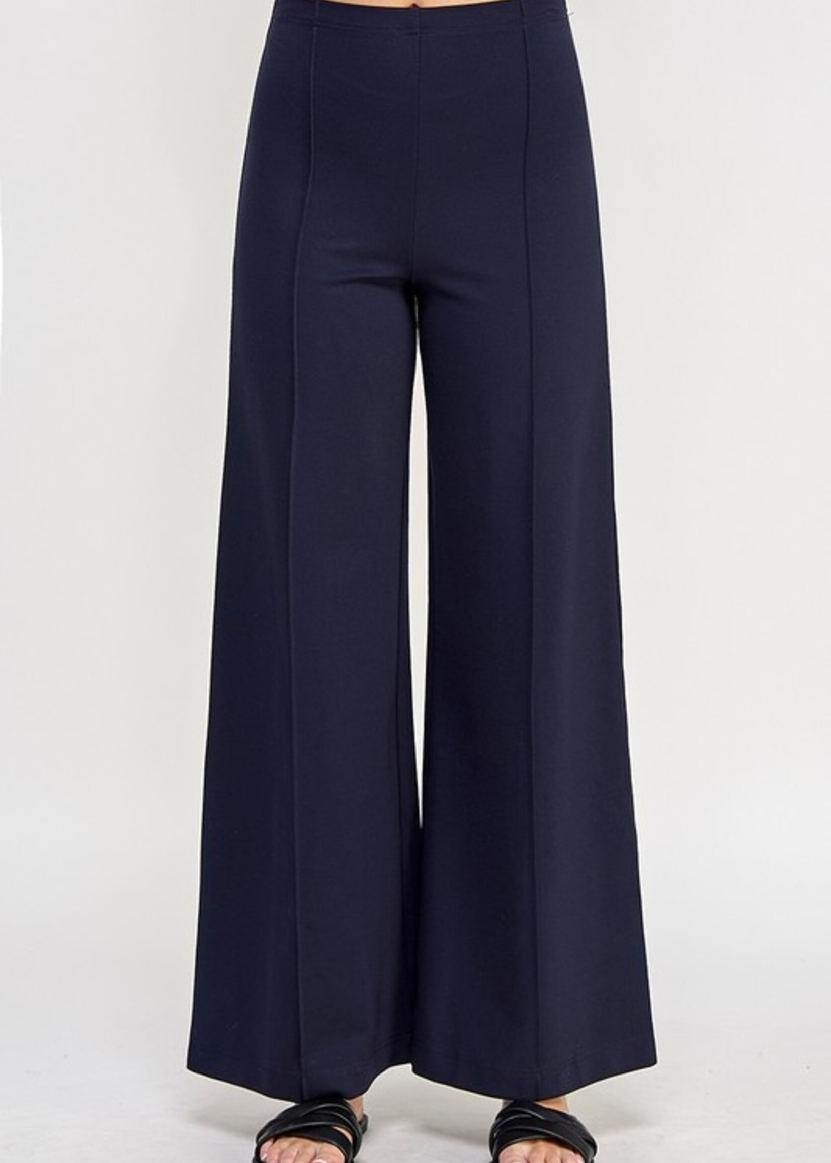 Ponte wide leg pant +2 colors