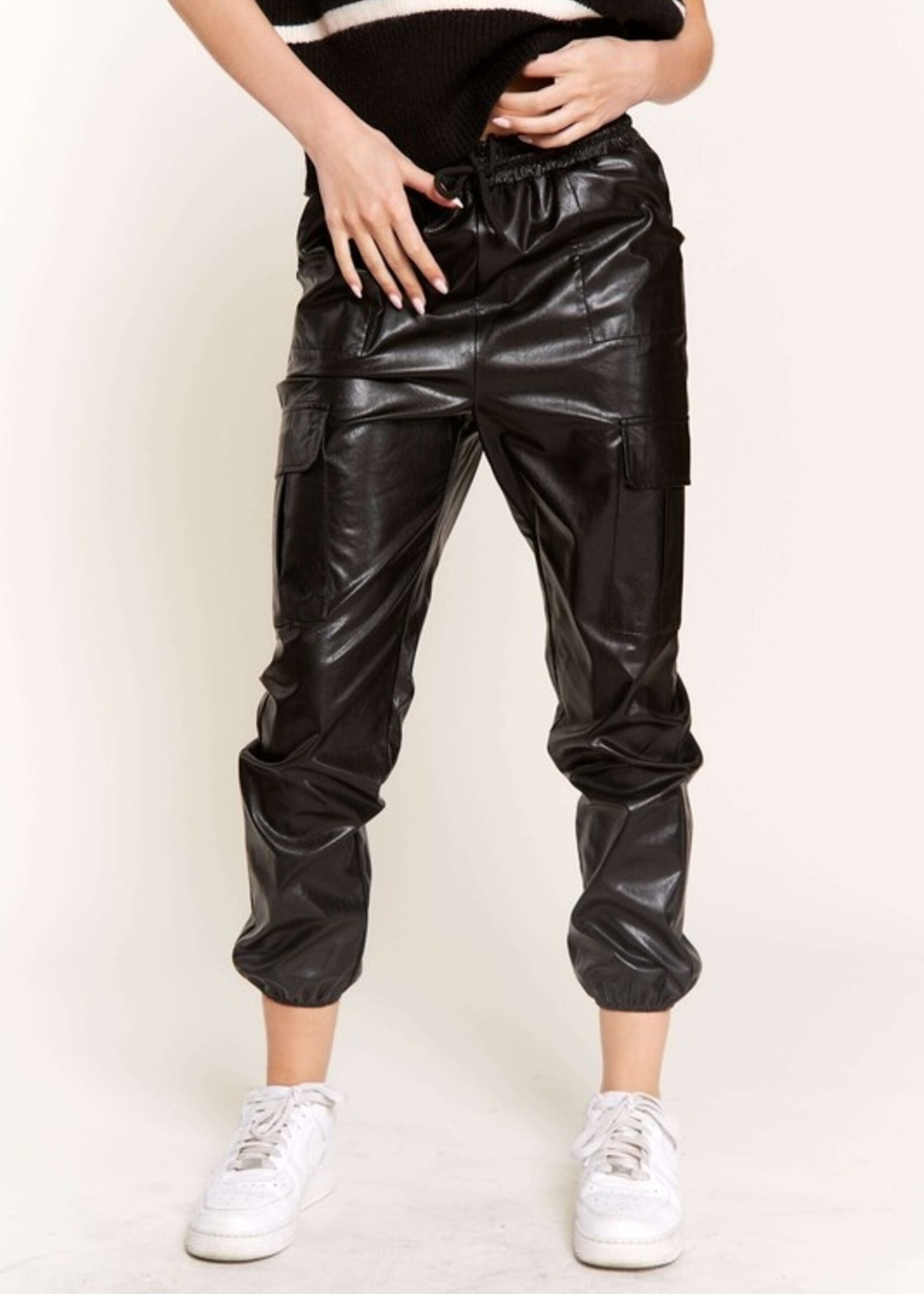 Leather cargo jogger +2 colors