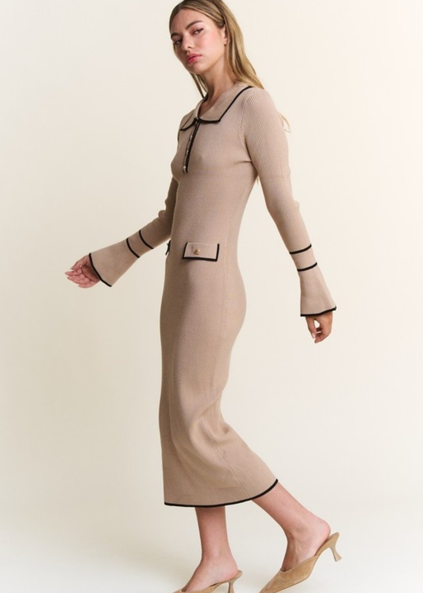 Knit midi dress