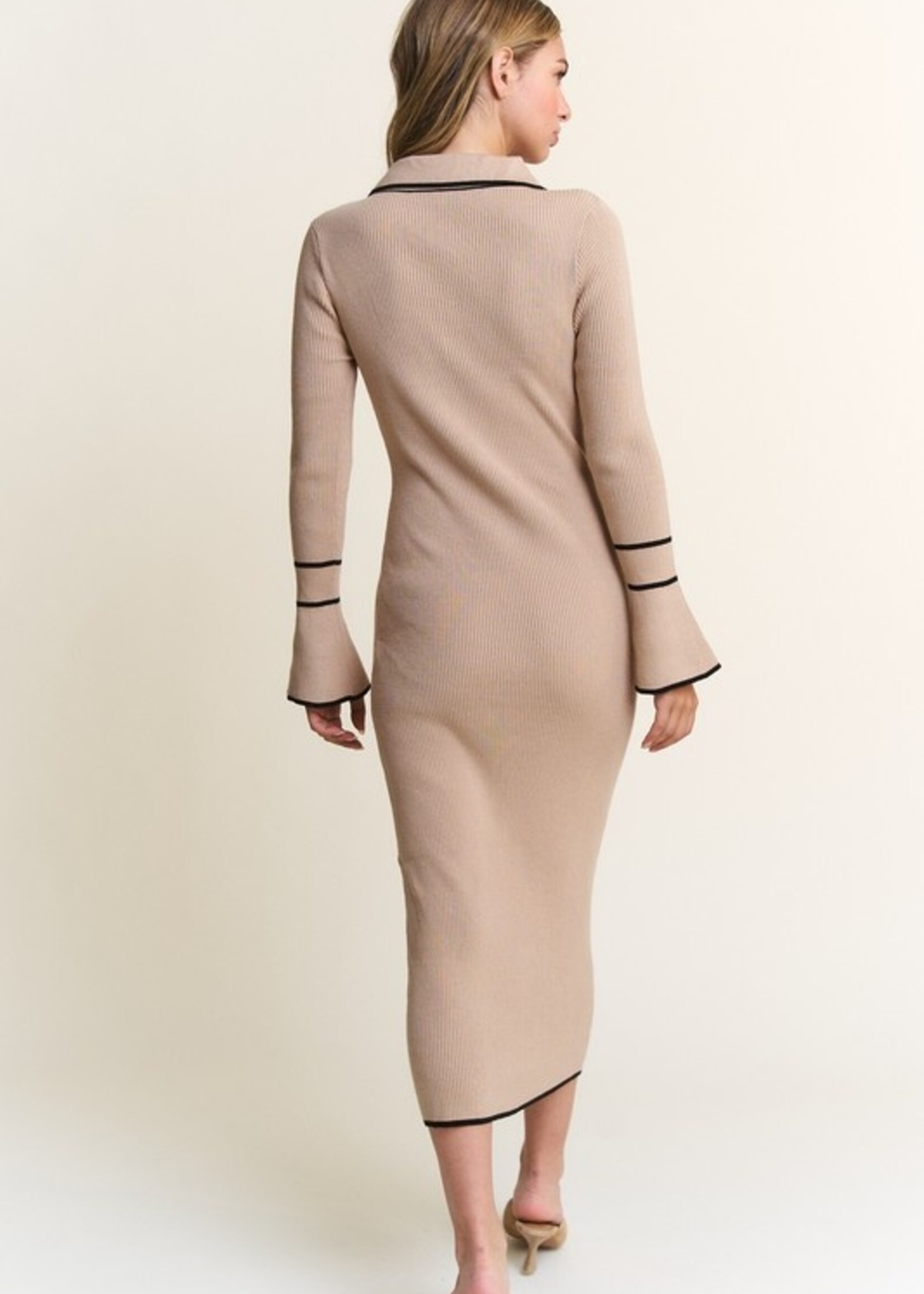 Knit midi dress