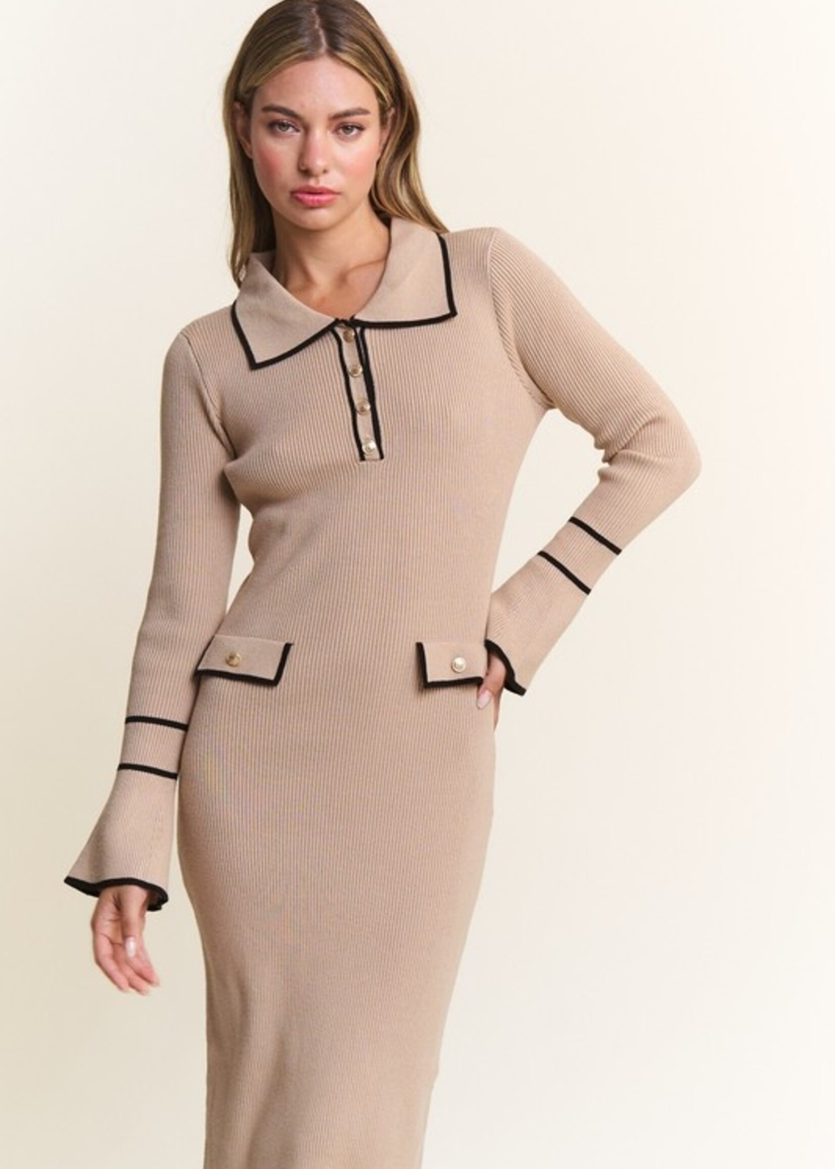 Knit midi dress