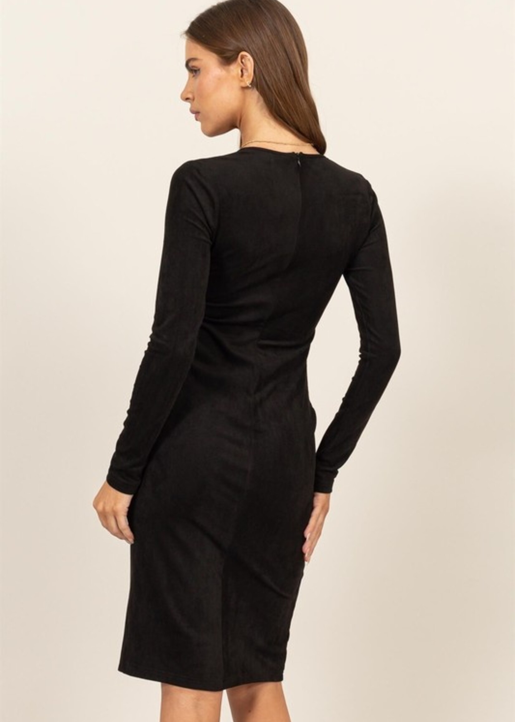 Suede midi dress +2 colors