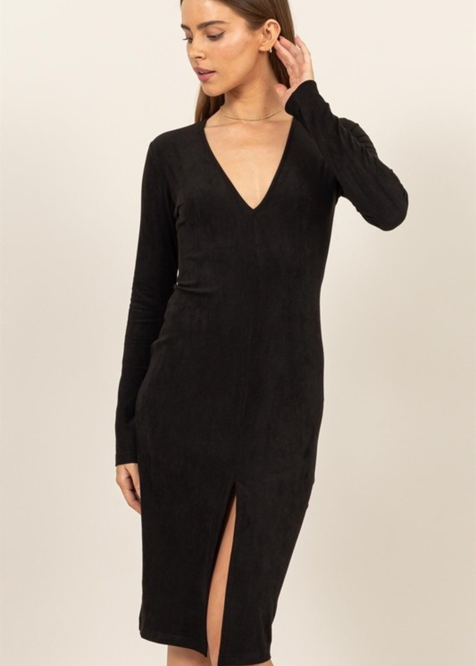 Suede midi dress +2 colors
