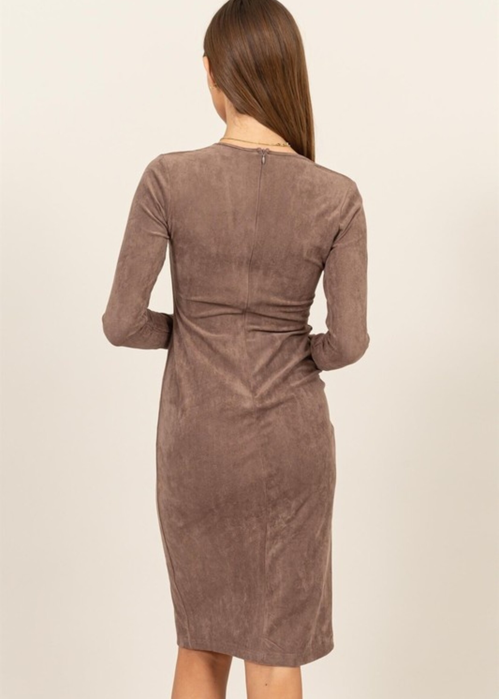Suede midi dress +2 colors