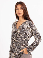 Crossover print top