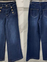 Gold button jean