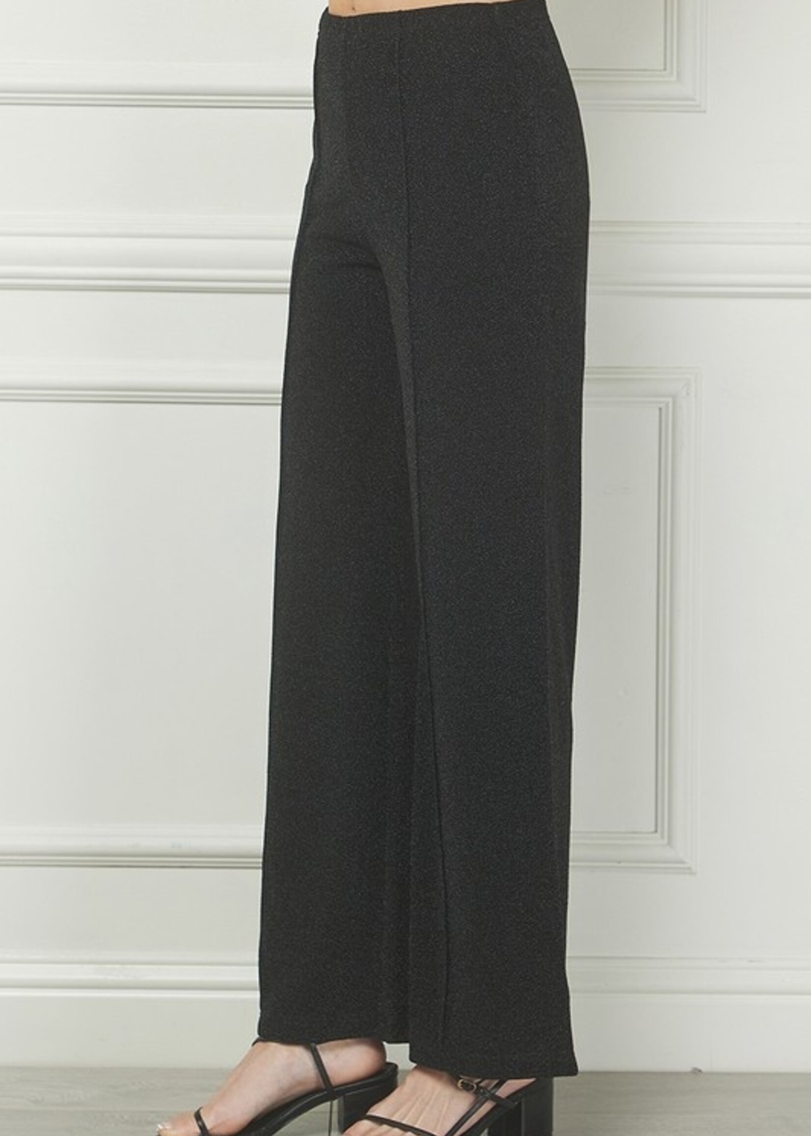 Lurex pintuck pant