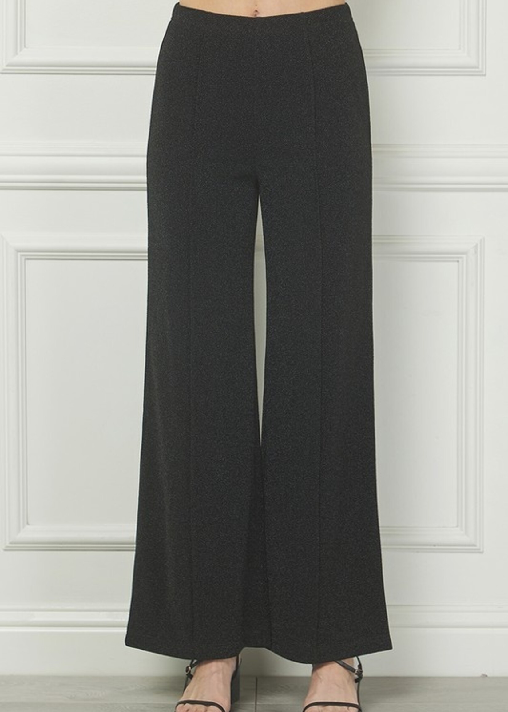 Lurex pintuck pant