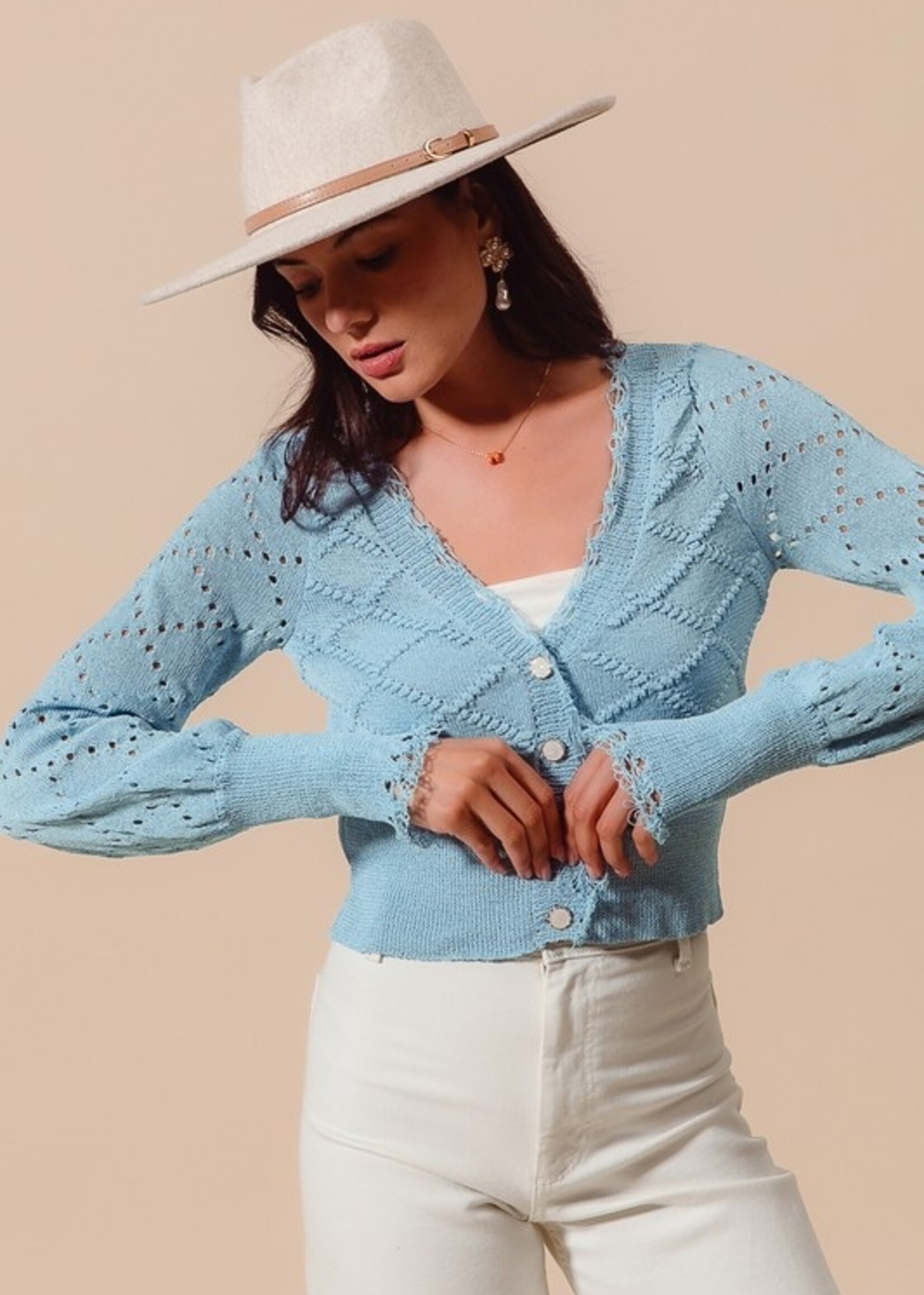 Frayed edge cardigan +4 colors