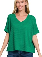 Thermal crop V neck +4 colors
