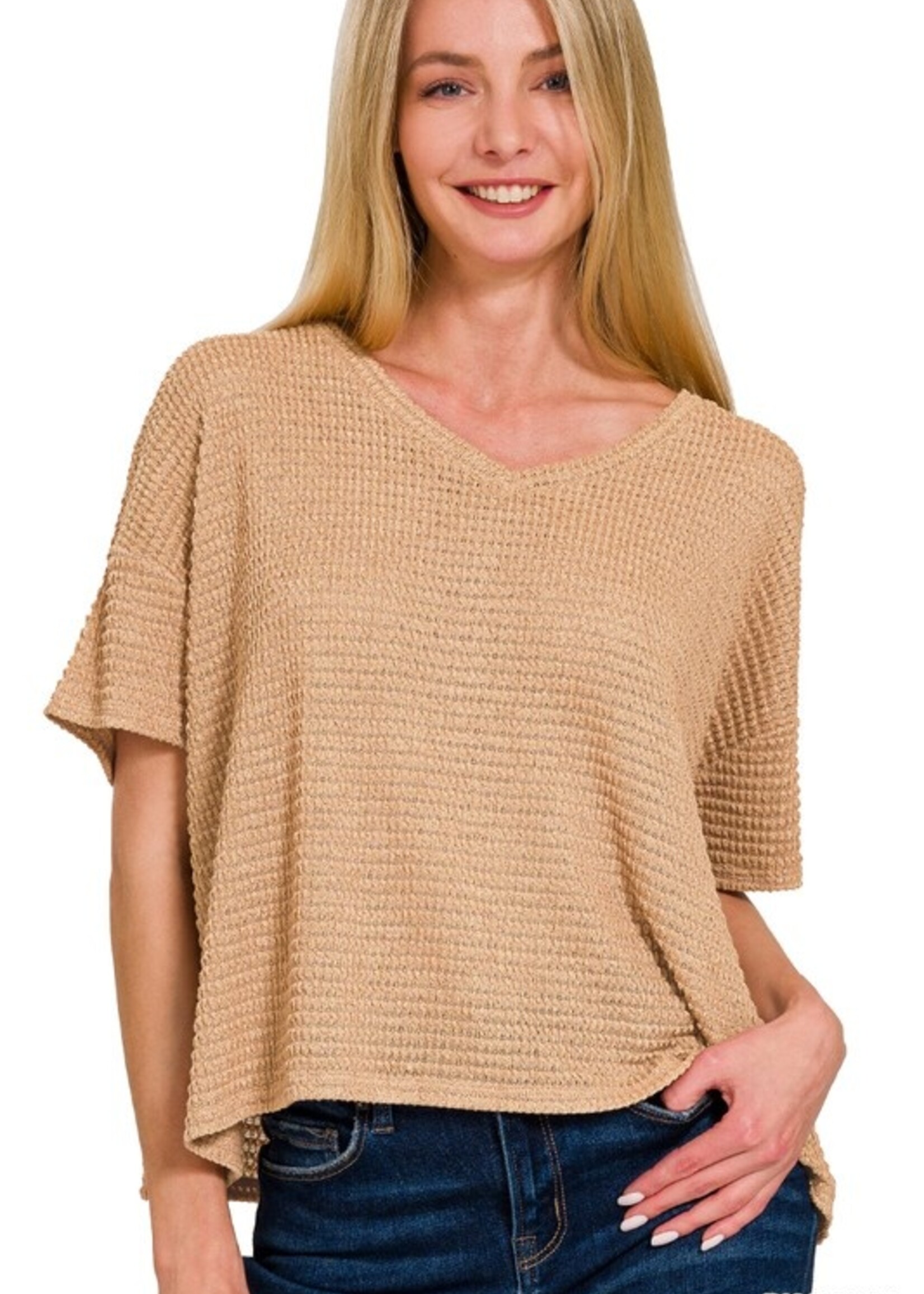 Thermal crop V neck +4 colors