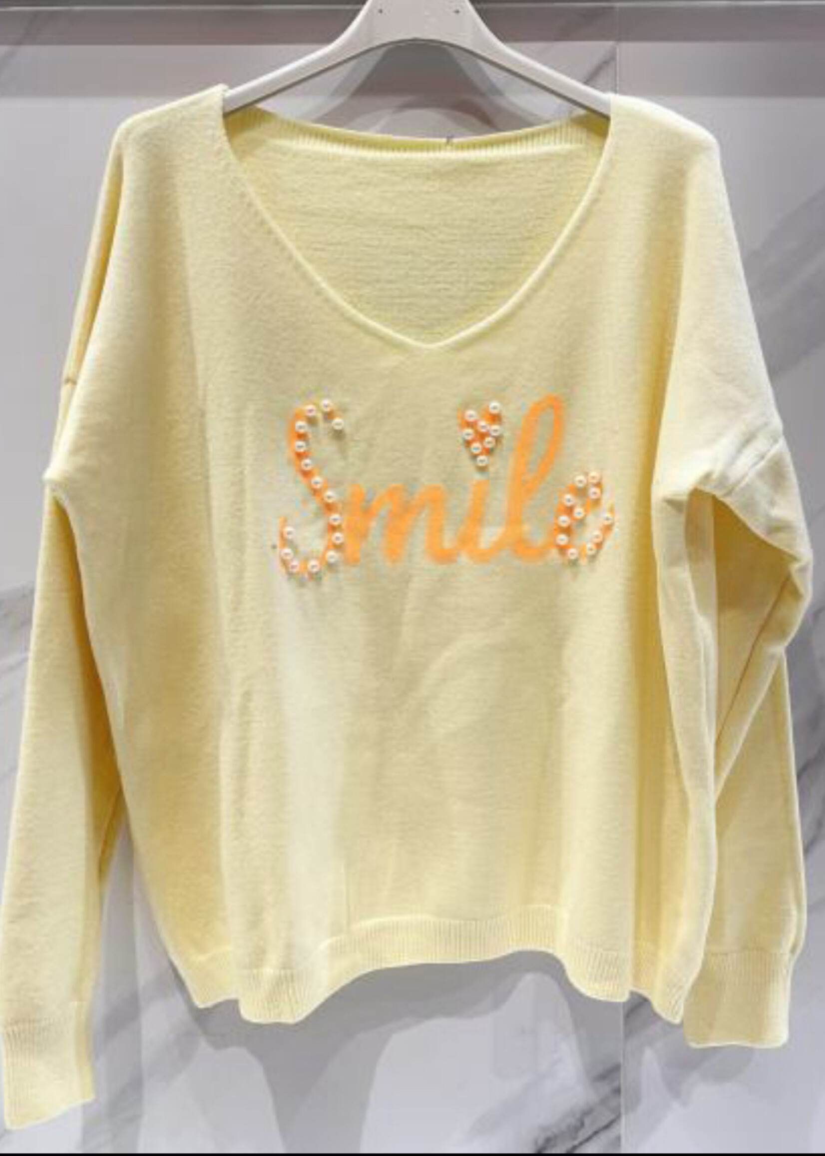 Smile pearl sweater