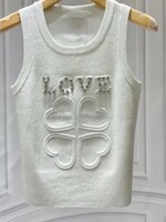 Rhinestone love tank +2 colors