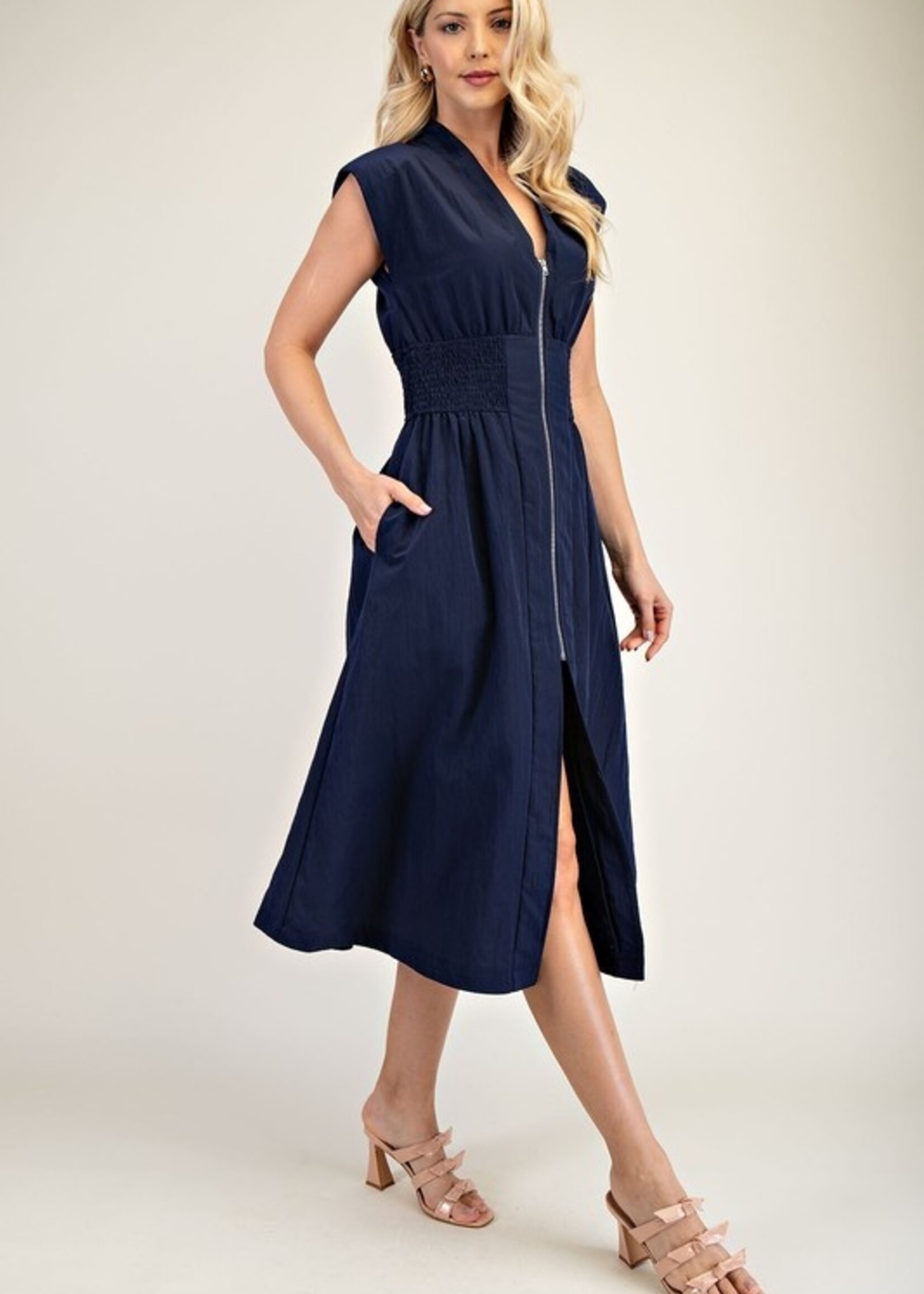 Zip front midi +3 colors