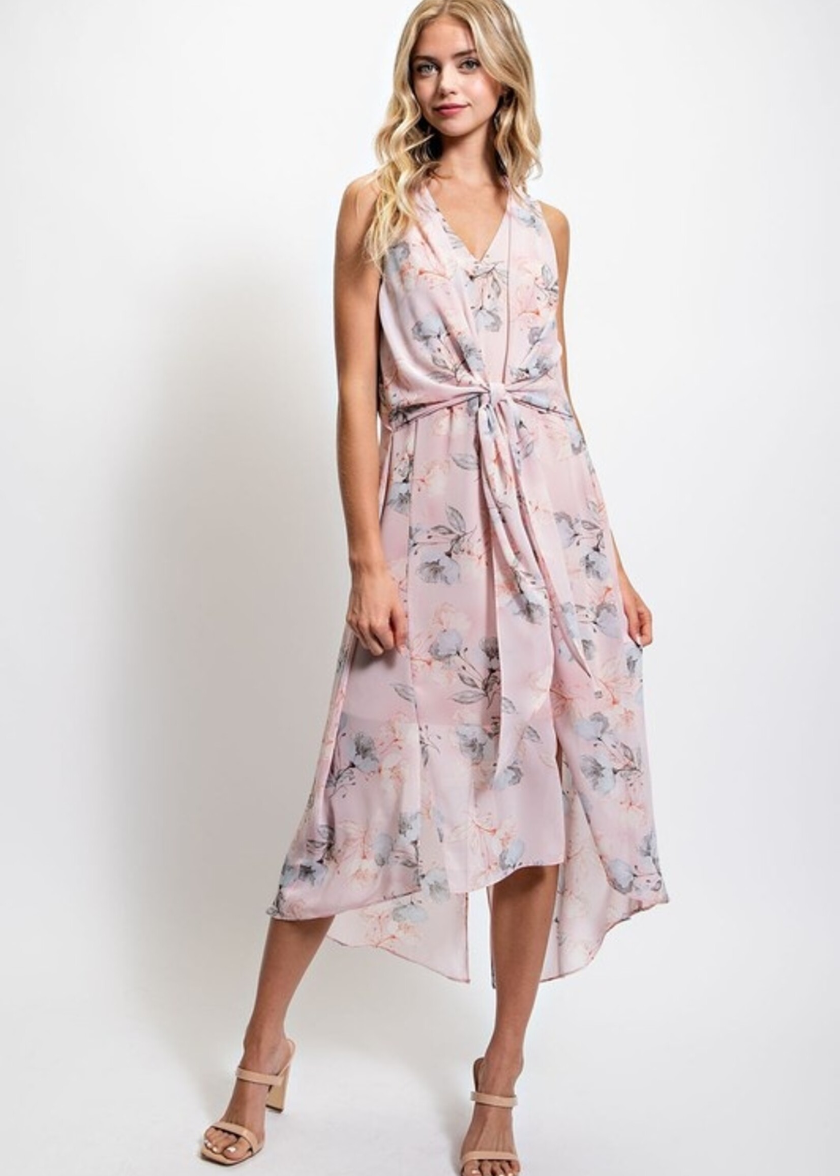 Print midi dress