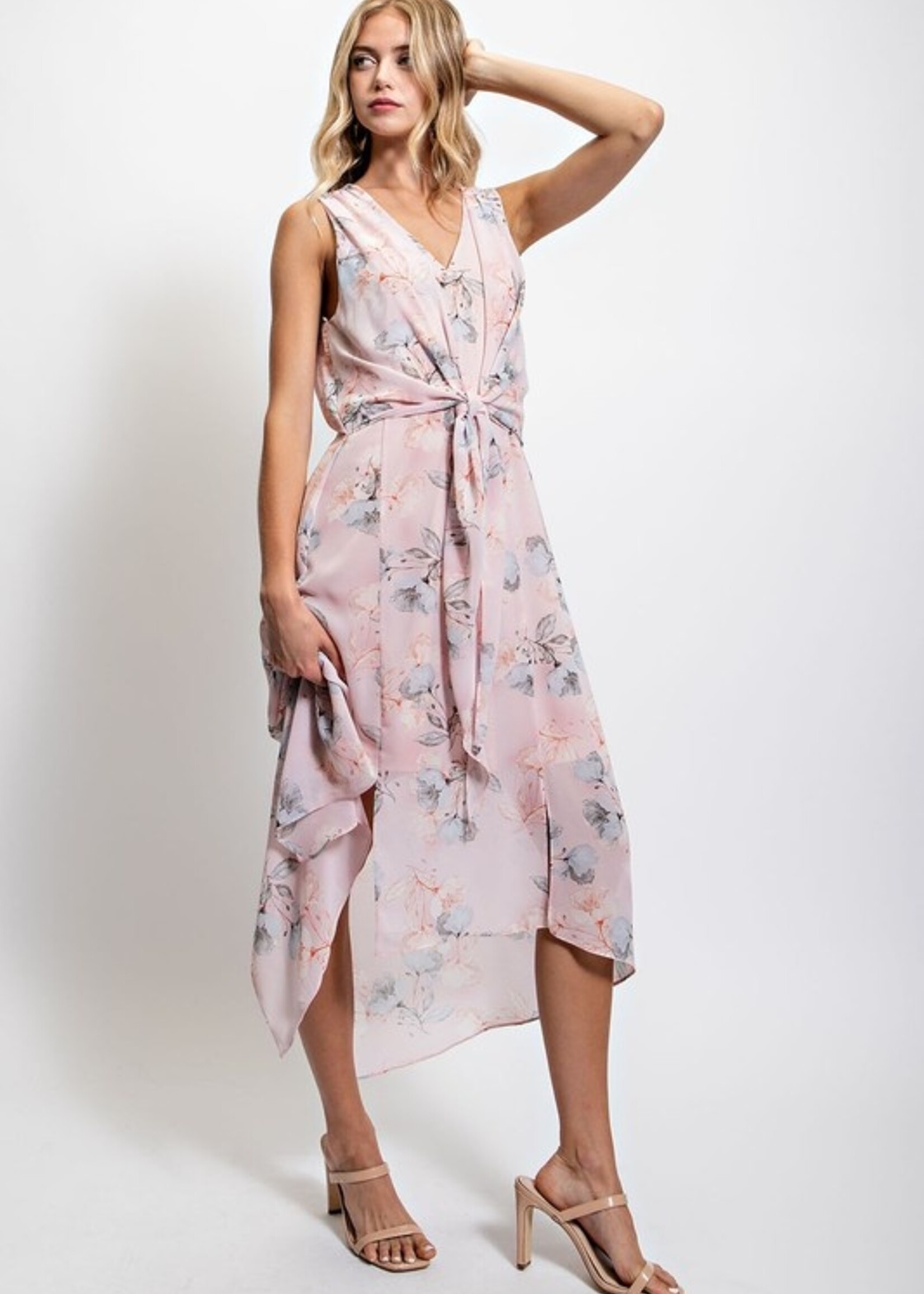 Print midi dress