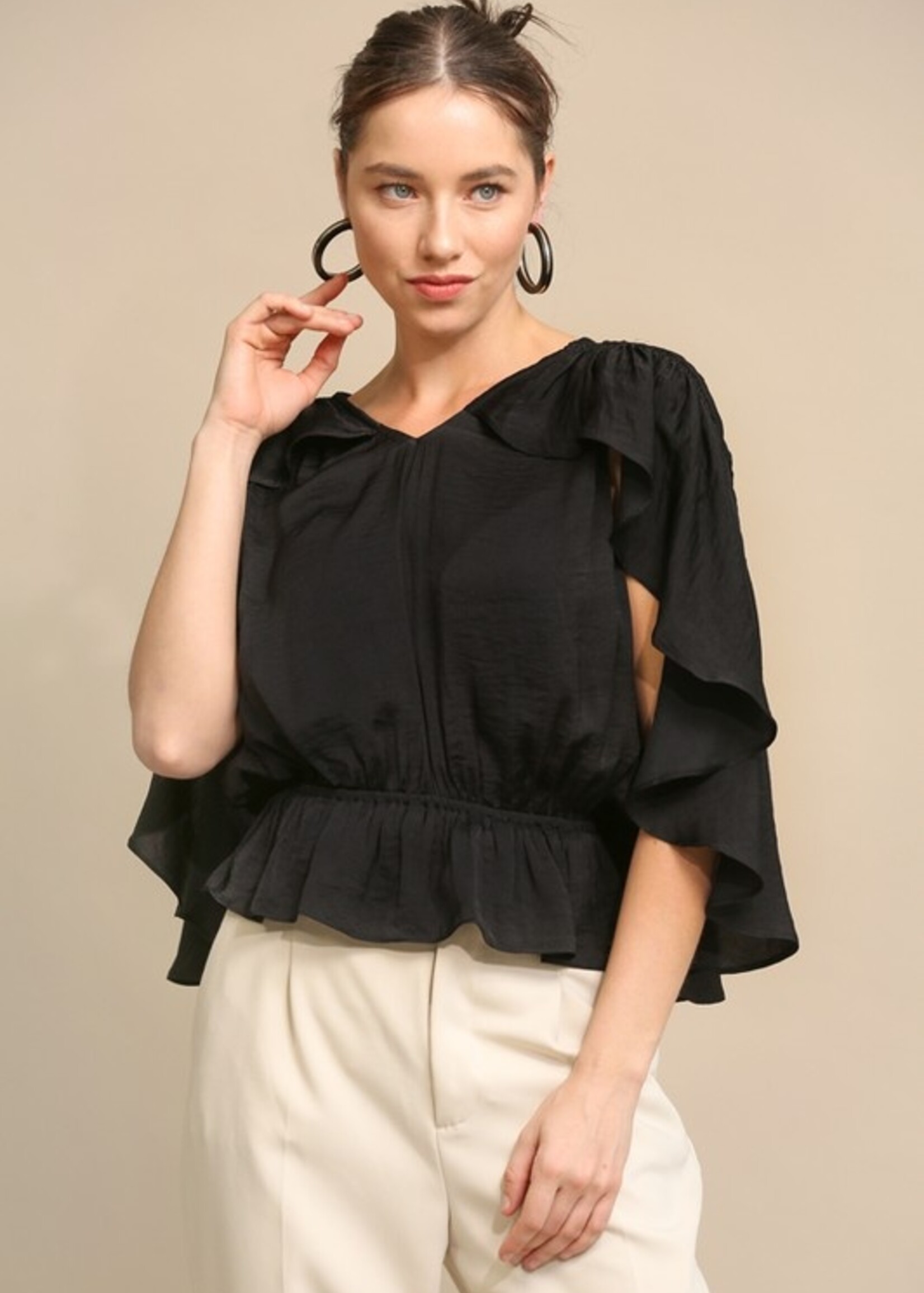 Cape blouse +2 colors