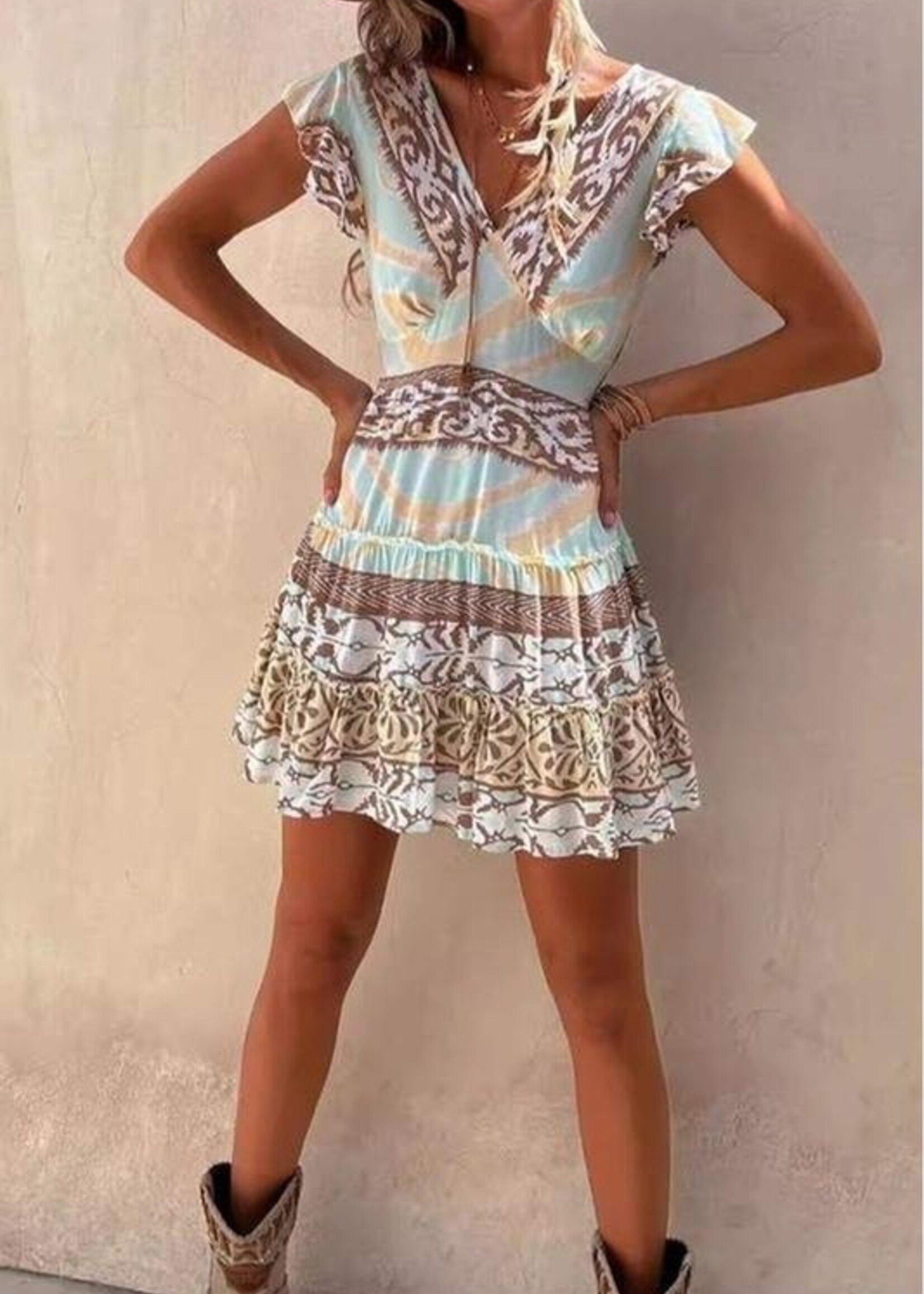 Boho mini dress