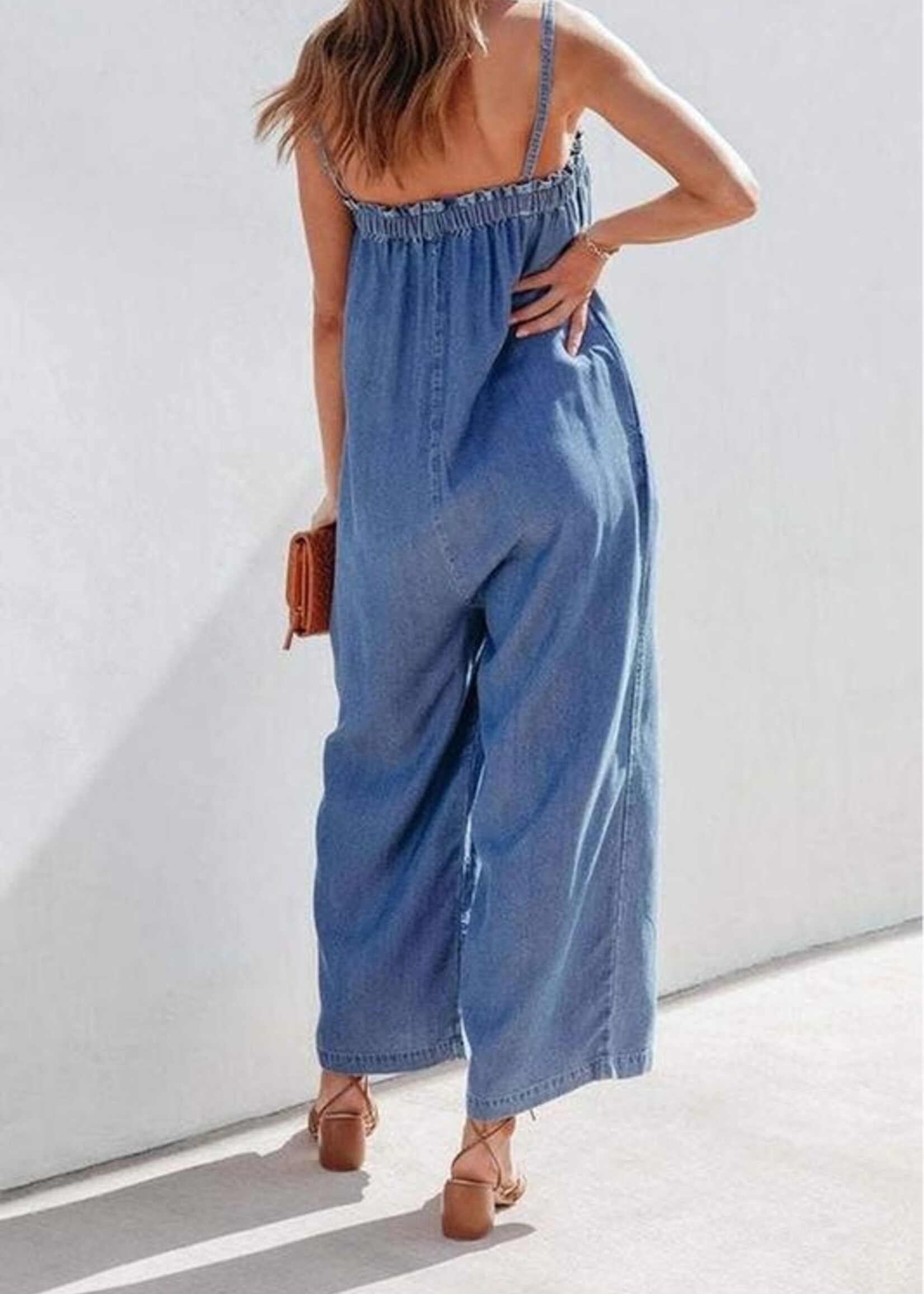 Chambray jumpsuit