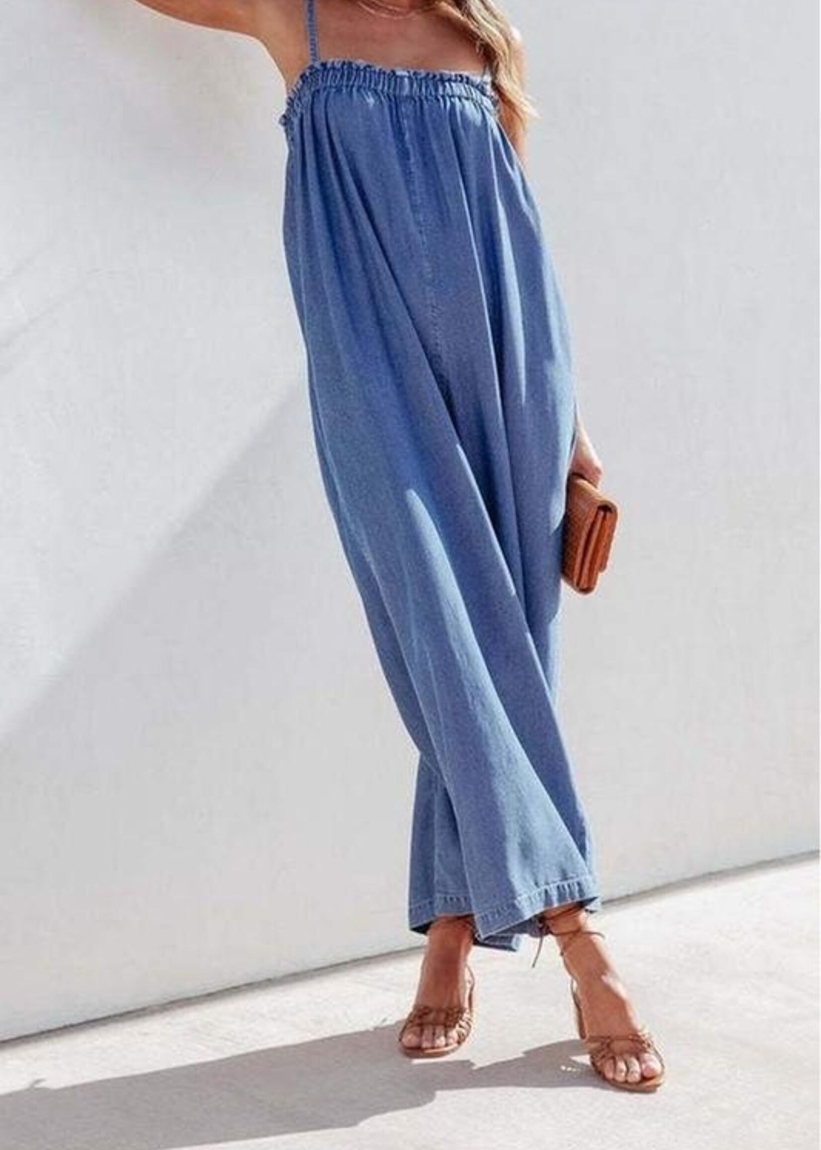 Chambray jumpsuit
