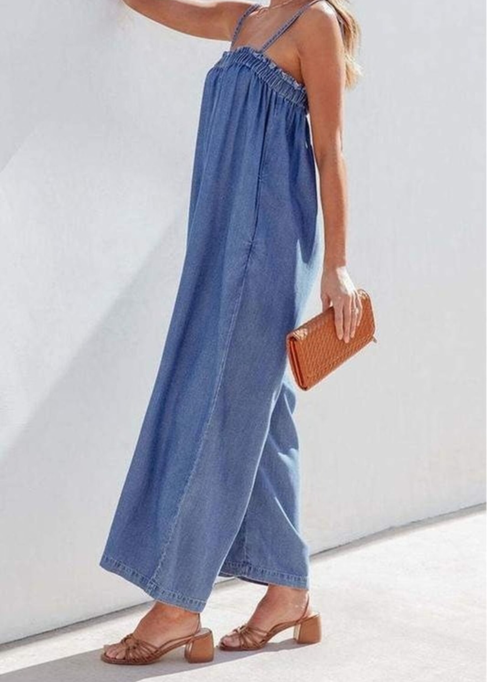 Chambray jumpsuit