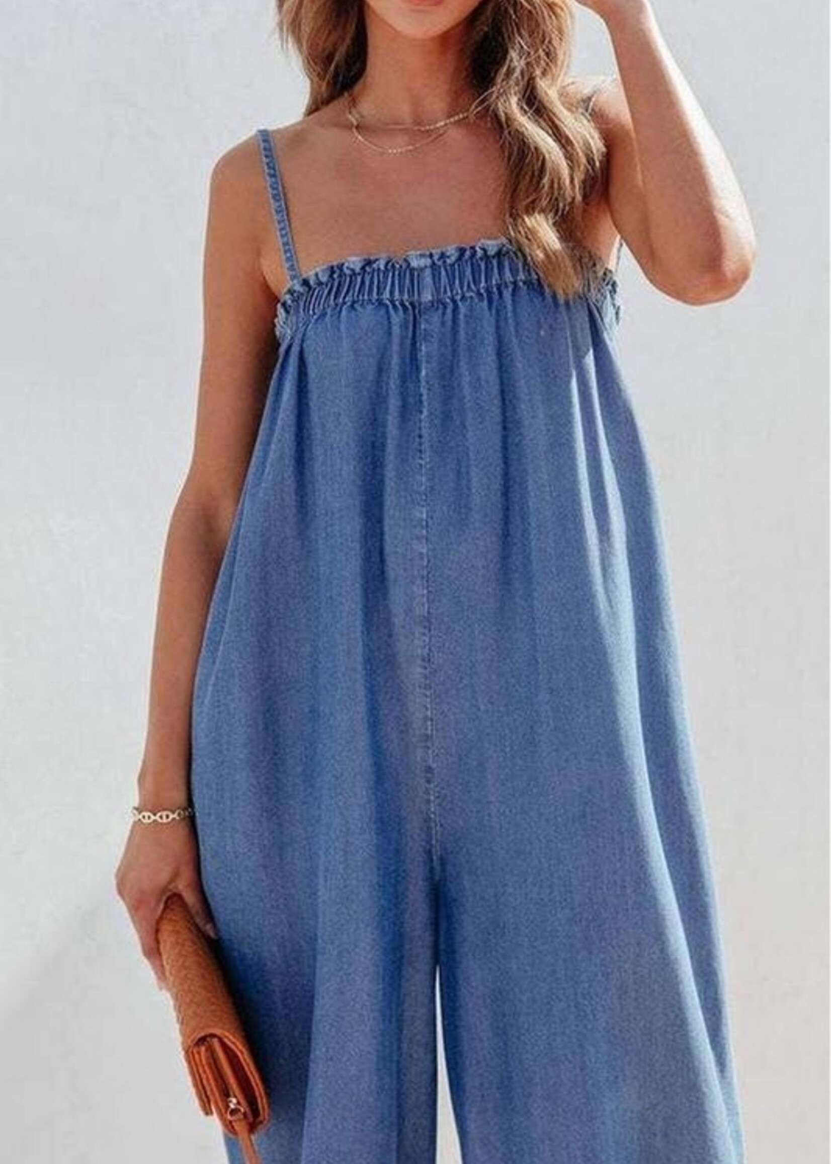 Chambray jumpsuit