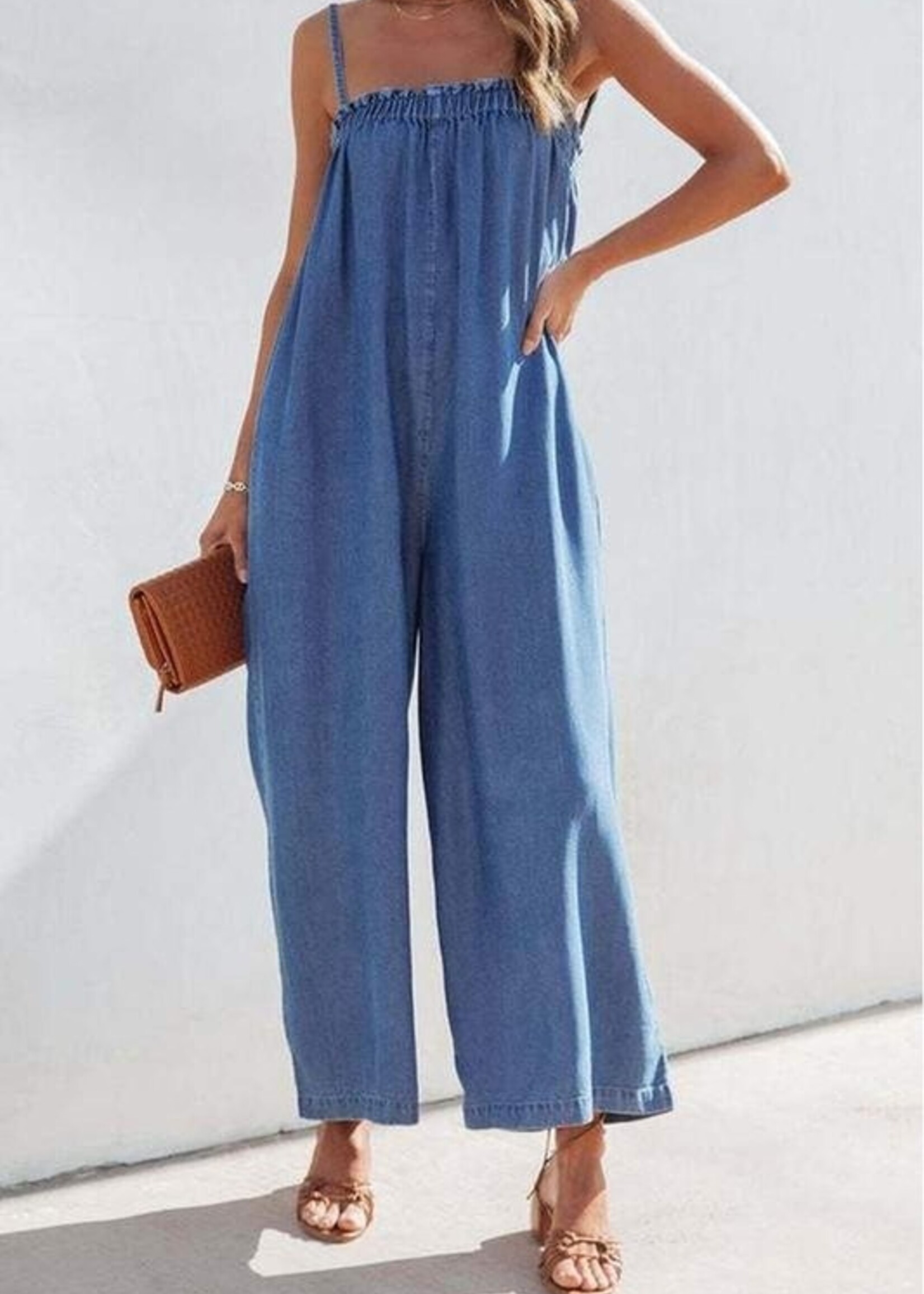 Chambray jumpsuit