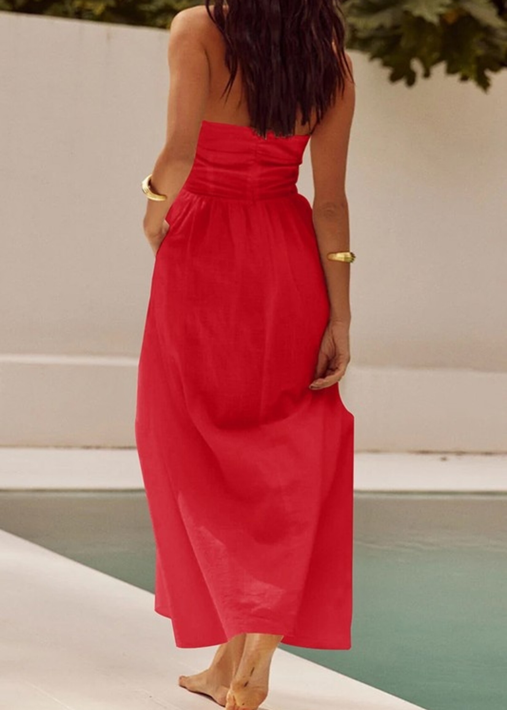 Halter A line midi