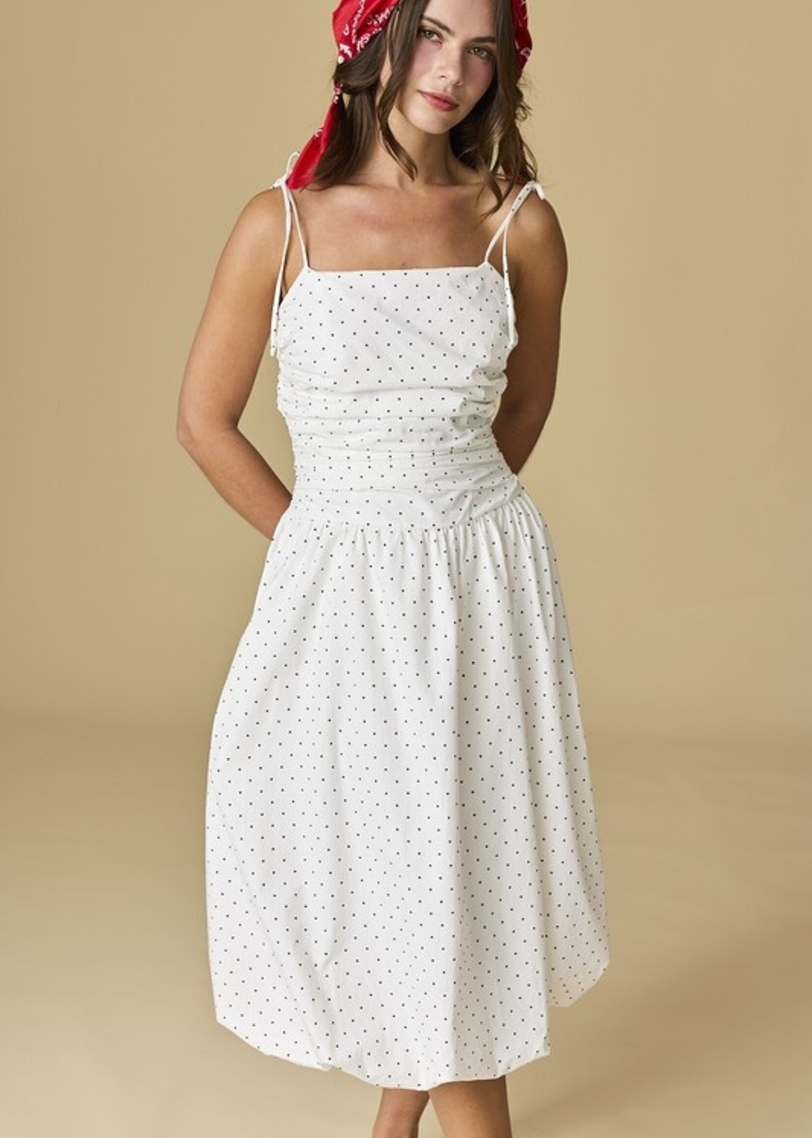 Polka dot midi