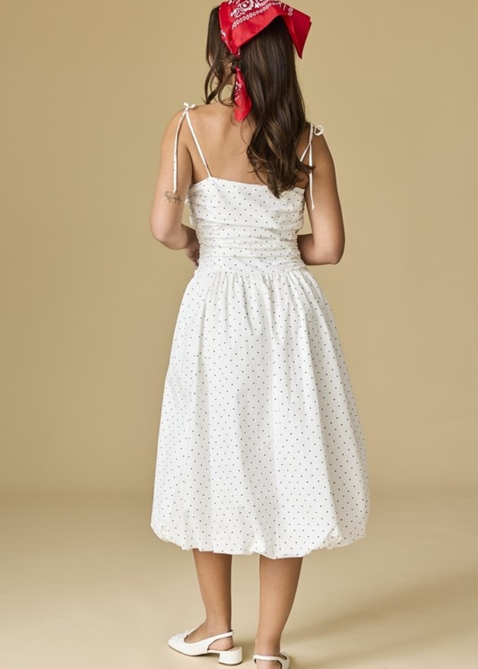 Polka dot midi