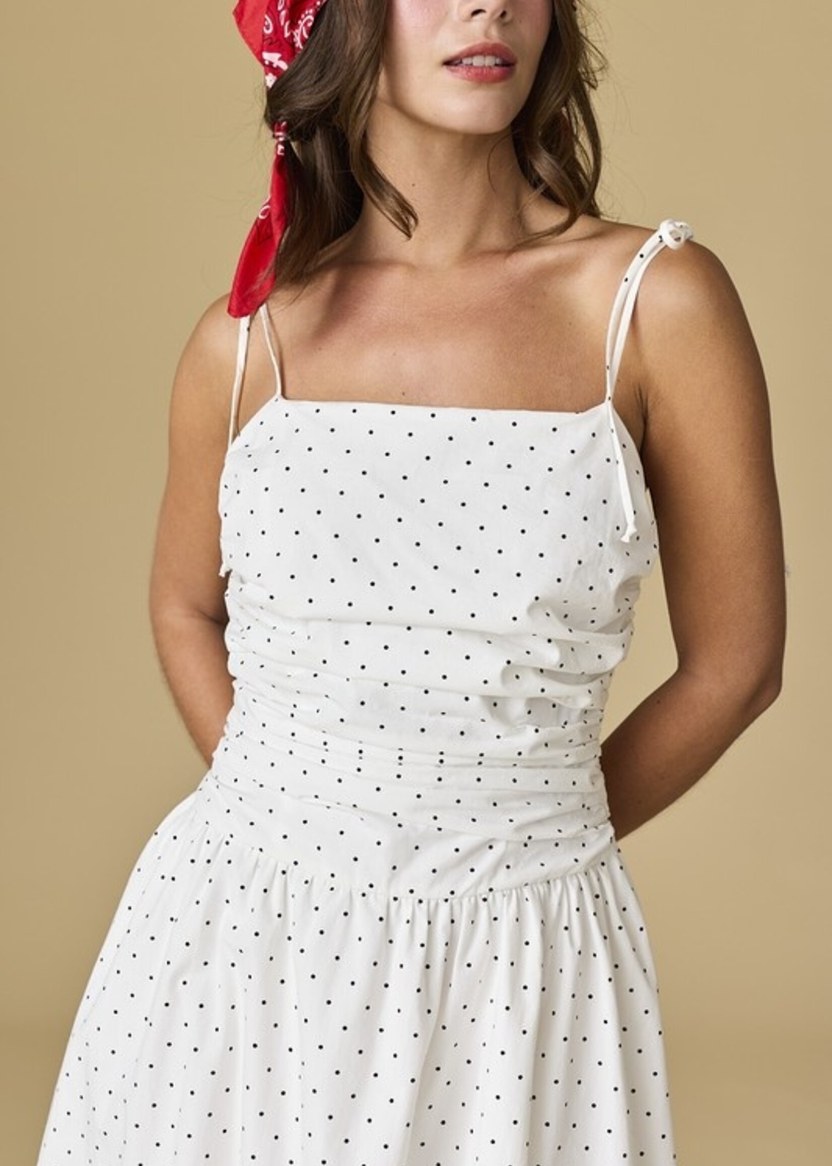 Polka dot midi