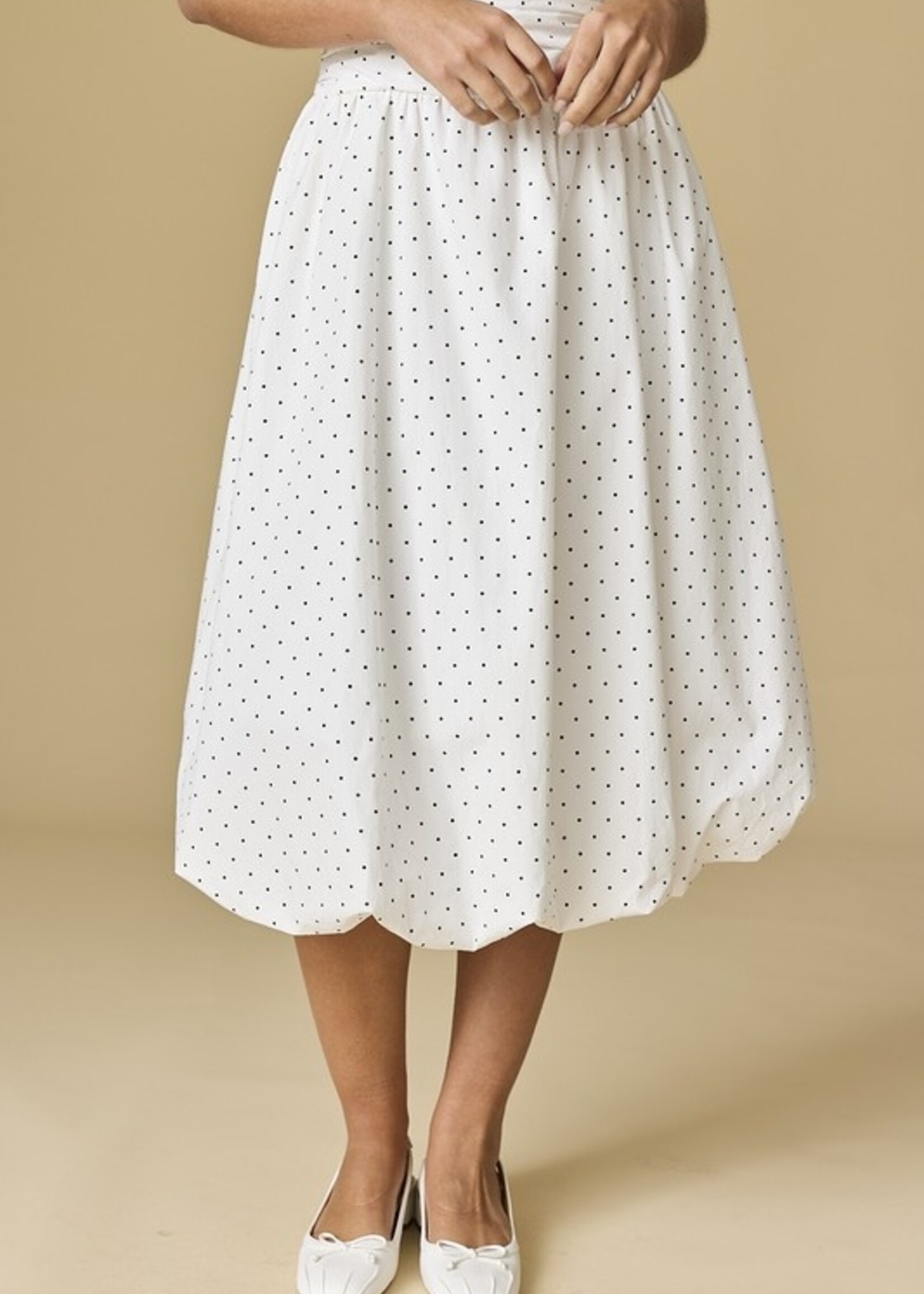 Polka dot midi