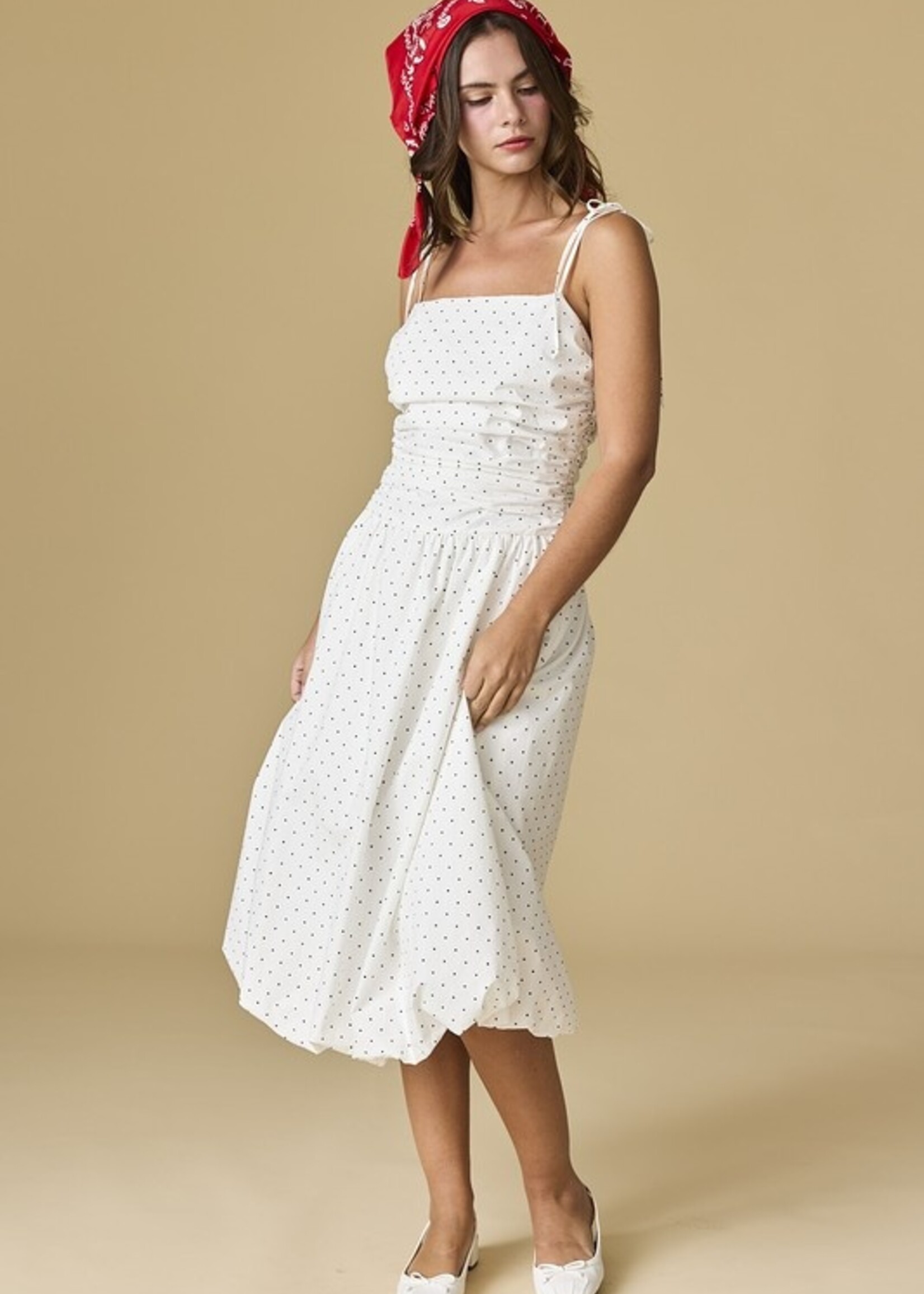 Polka dot midi