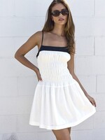 2 tone smocked mini