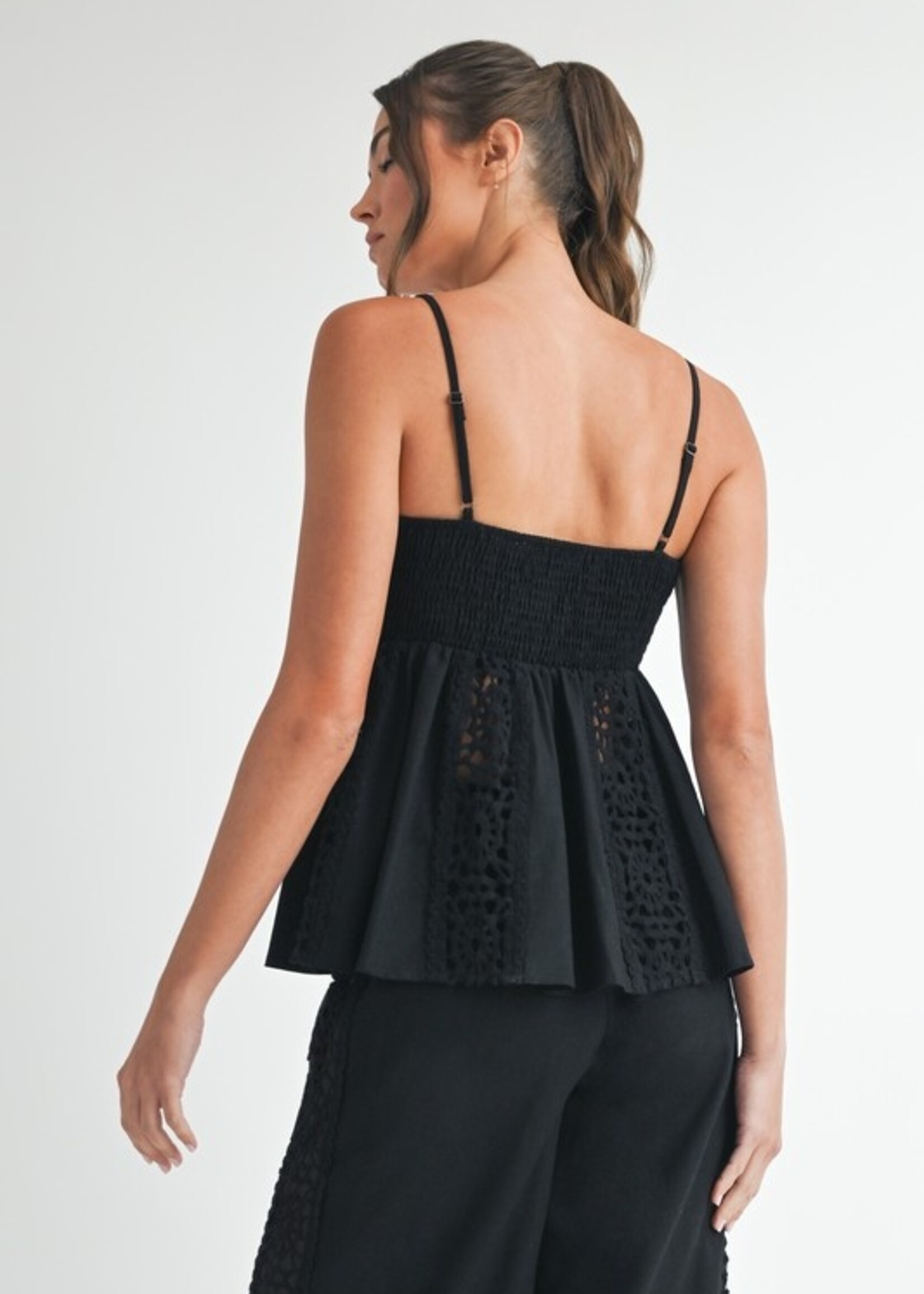Crochet babydoll top