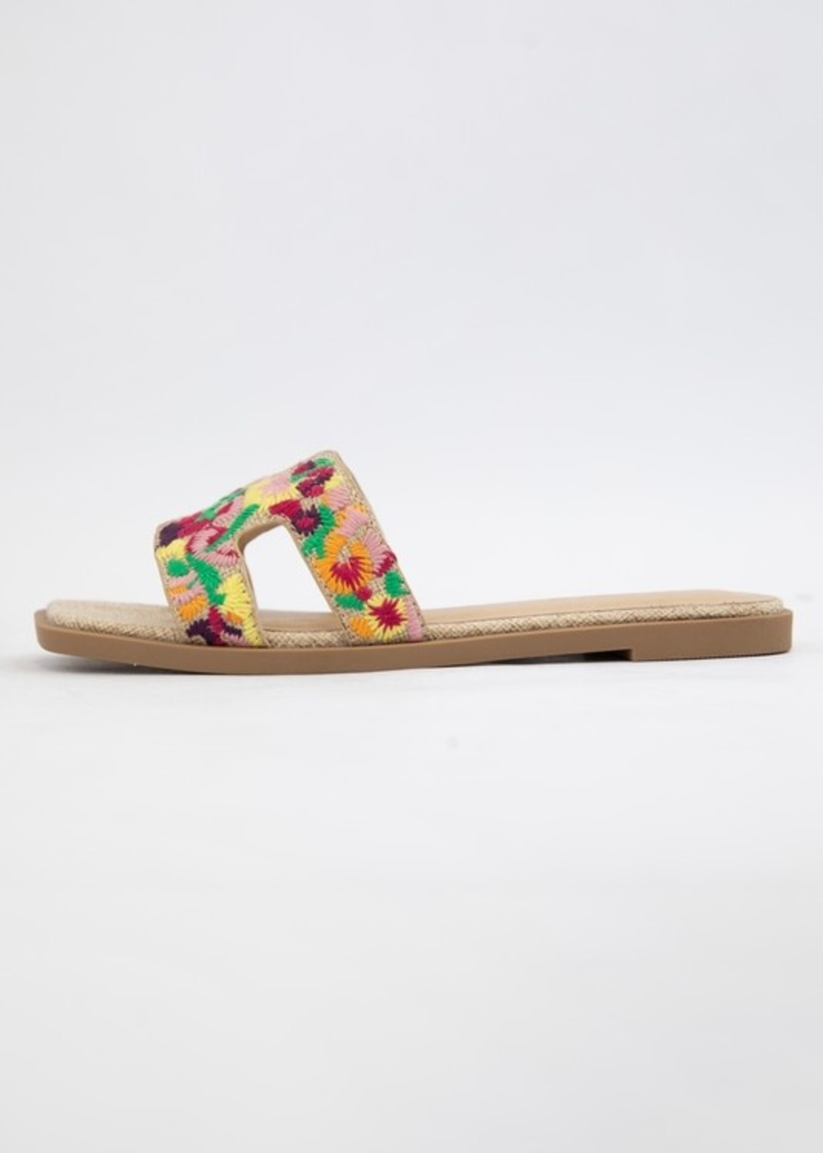 Embroidered sandal