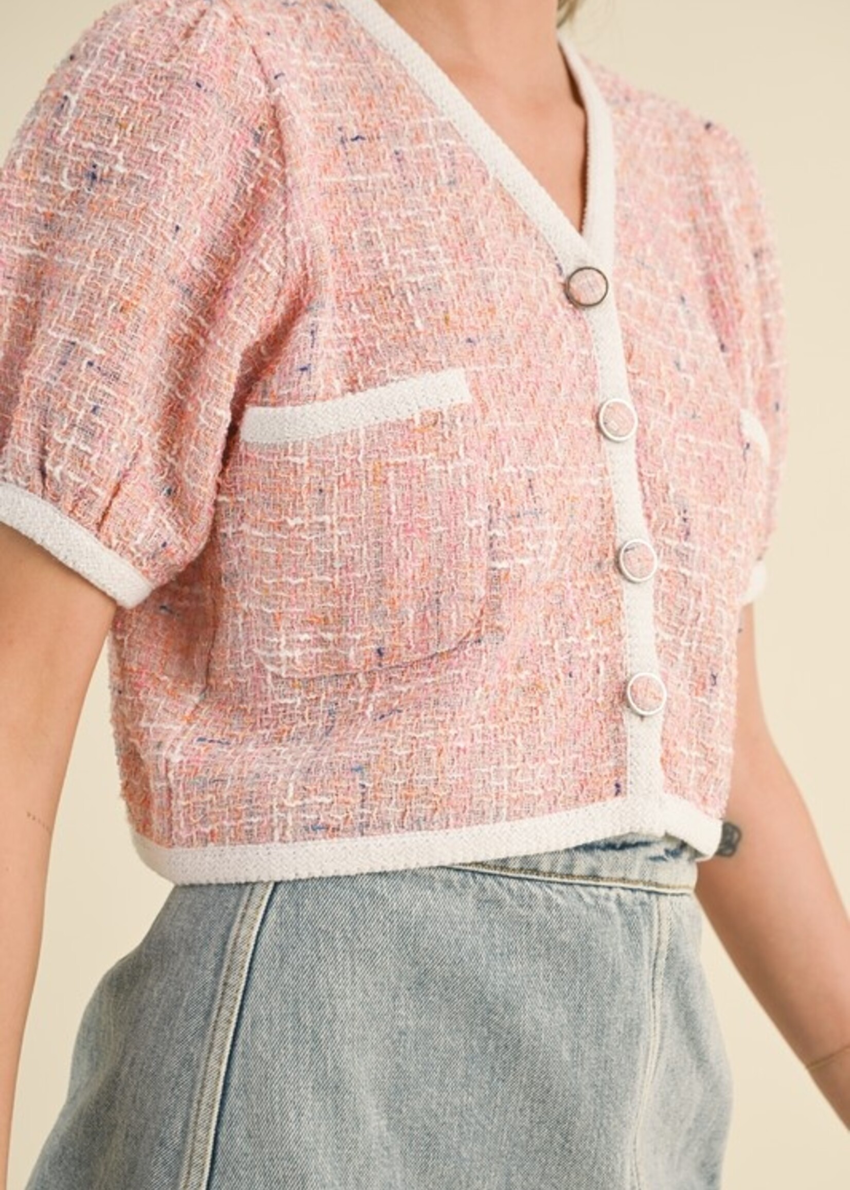 Tweed cardigan