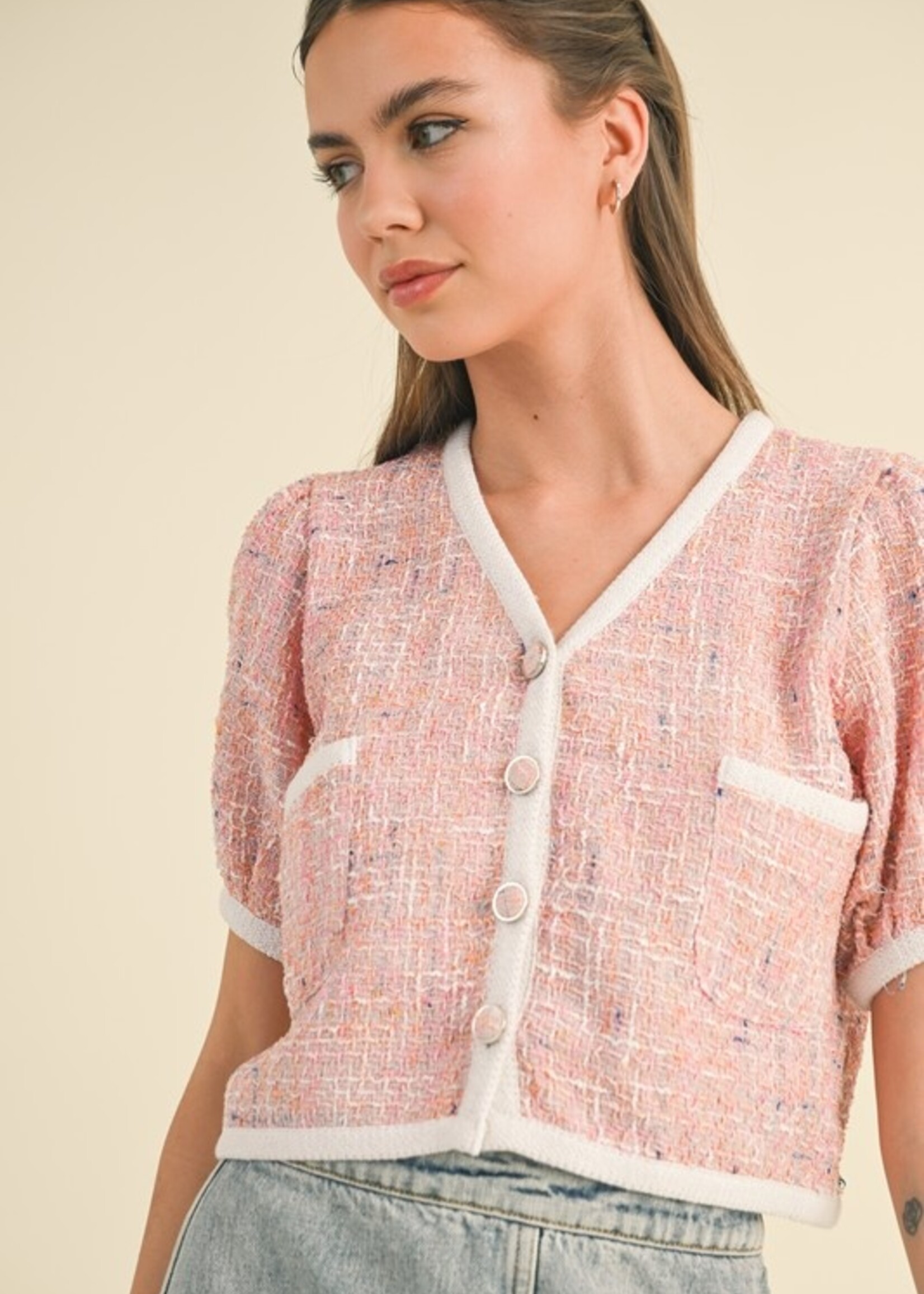 Tweed cardigan