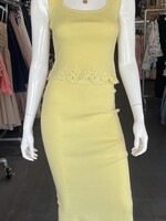 Eyelet hem skirt set +2 colors
