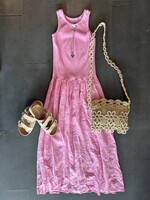Rib top linen maxi +2 colors