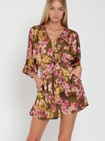 Print kimono romper