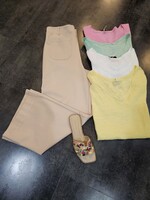 Linen back swing Tee +4 colors