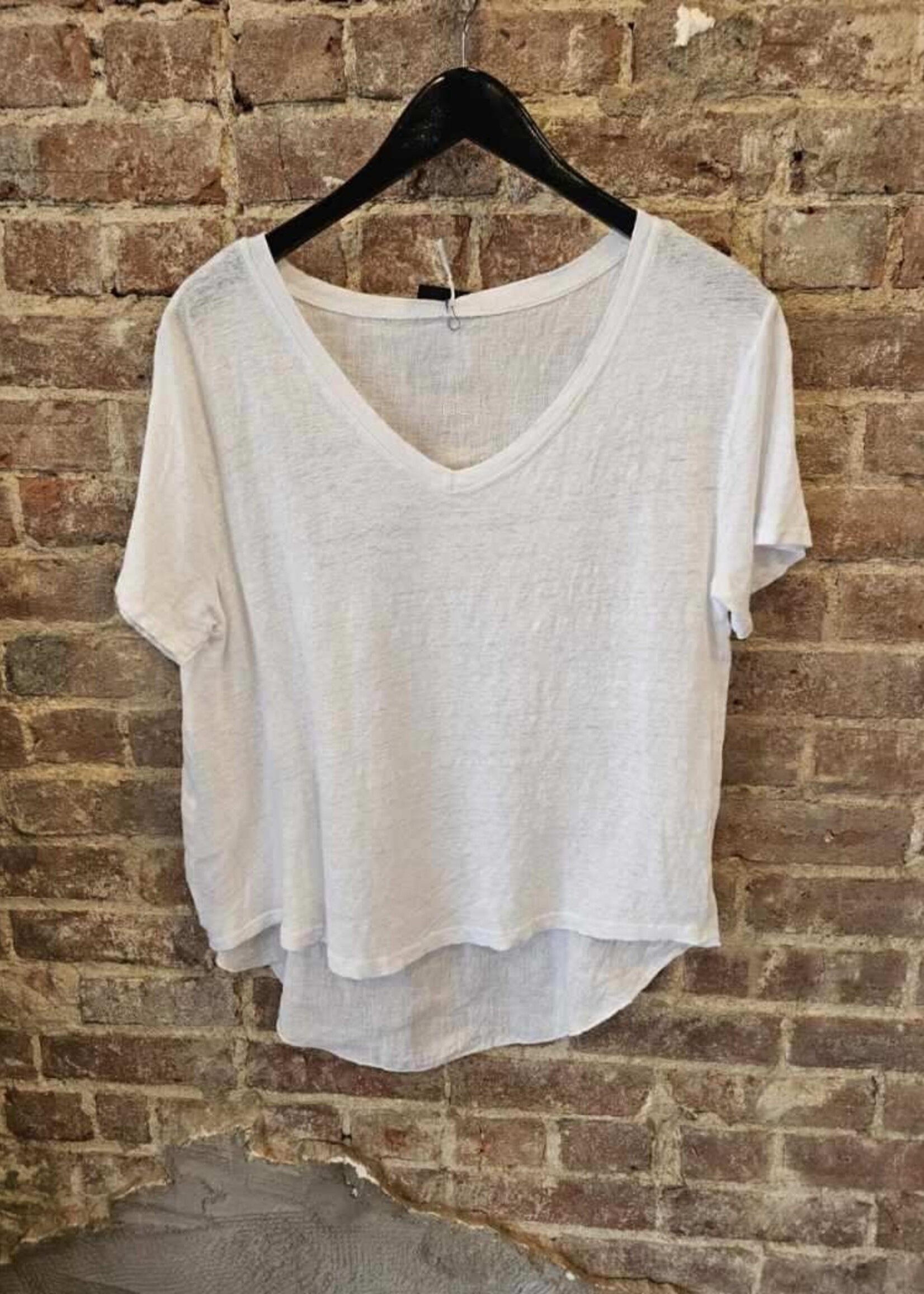 Linen back swing Tee +4 colors