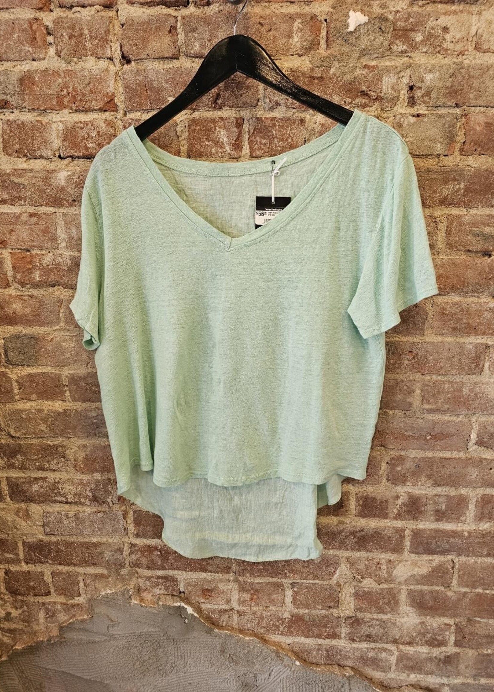 Linen back swing Tee +4 colors